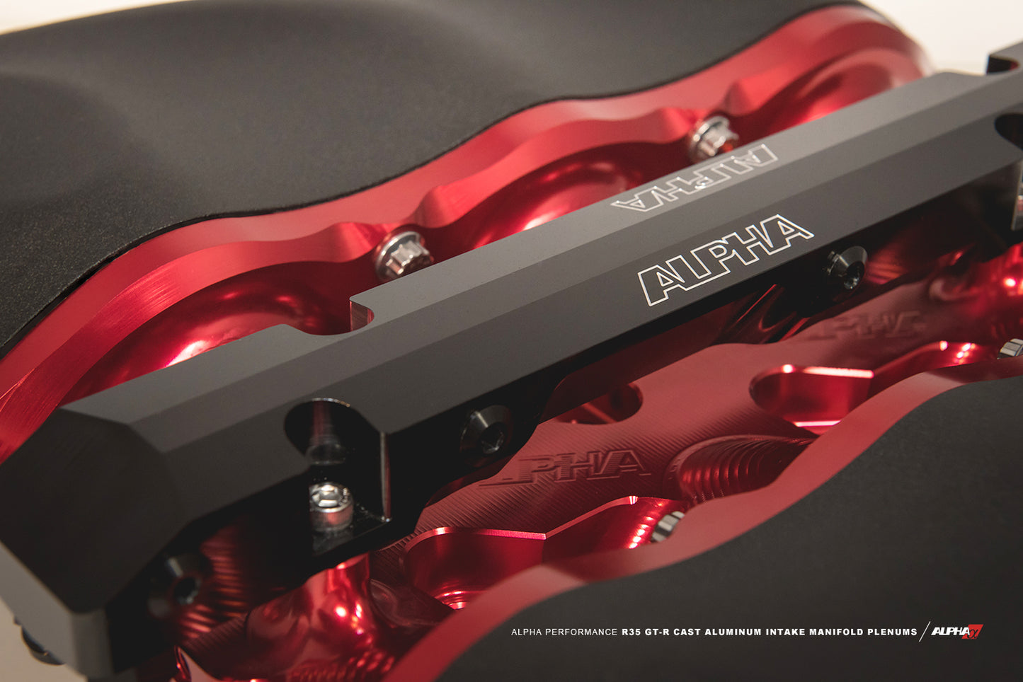 AMS PERFORMANCE R35 GT-R INTAKE MANIFOLD WITH CAST ALUMINUM PLENUMS