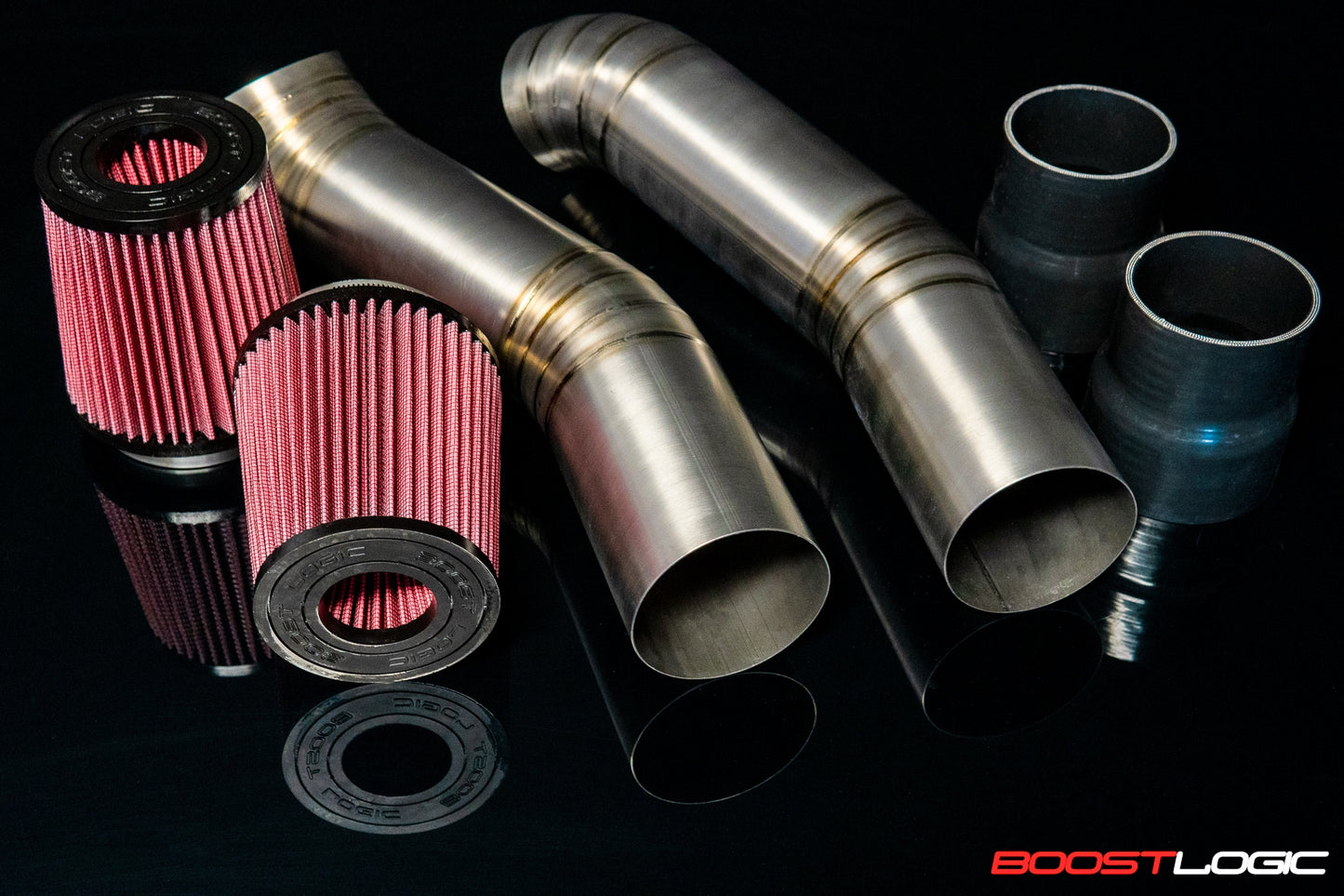 Boost Logic 4″ Titanium Intake Kit Nissan R35 GTR 09+