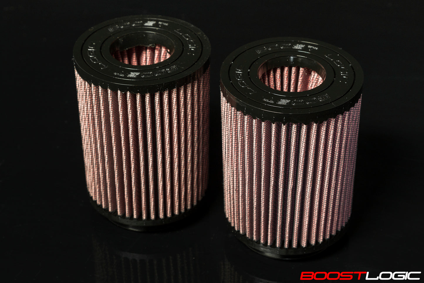 Boost Logic High Flow Air Filters with Dual Cone Inlet (Pair of 2 Filters)