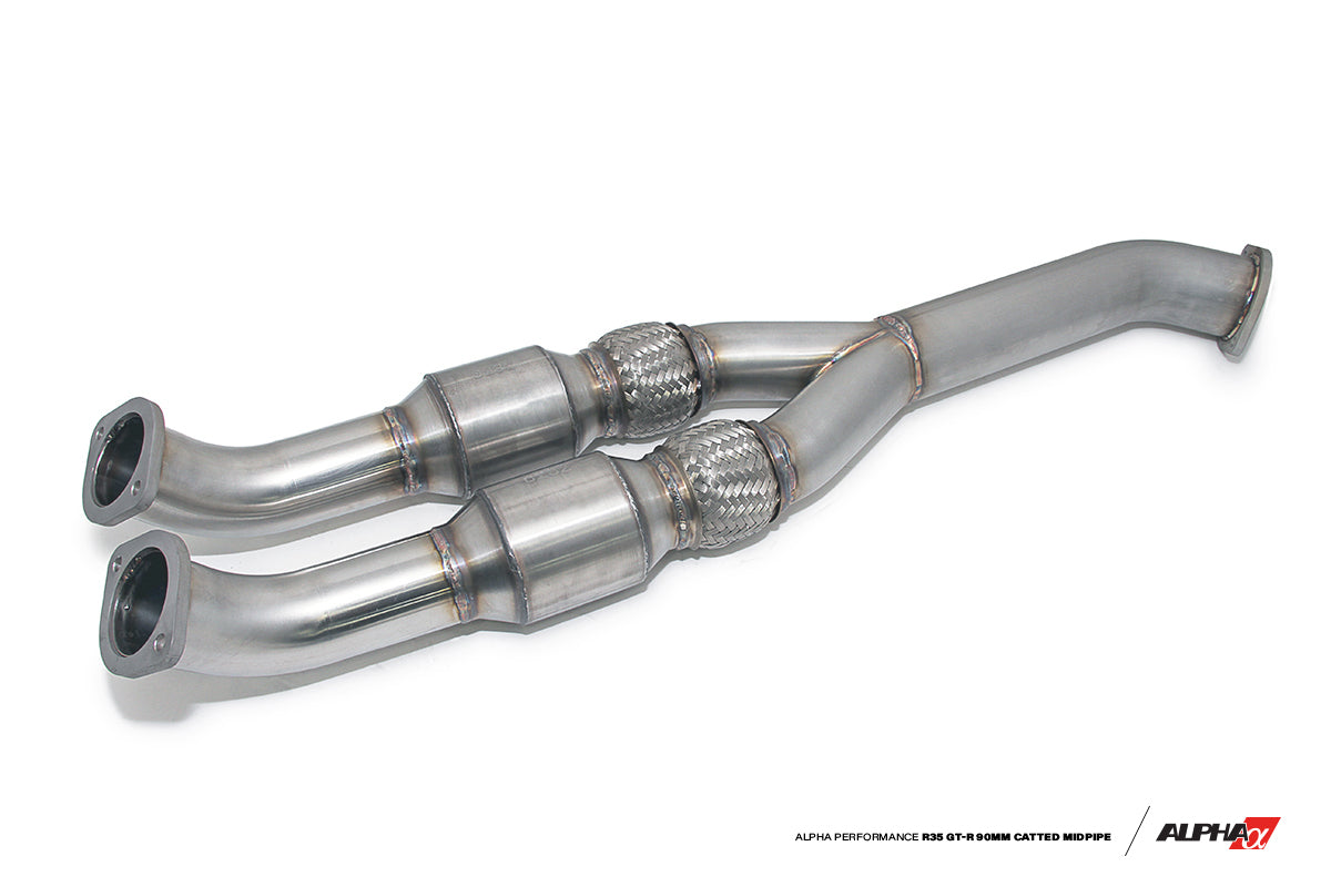 AMS PERFORMANCE R35 GT-R 90MM CATTED MIDPIPE