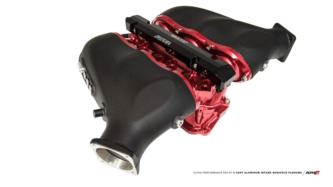 AMS PERFORMANCE R35 GT-R INTAKE MANIFOLD WITH CAST ALUMINUM PLENUMS